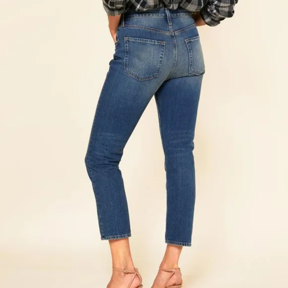 NWT Outerknown organic Cassidy high rise slim jeans sz 26 - Picture 2 of 7